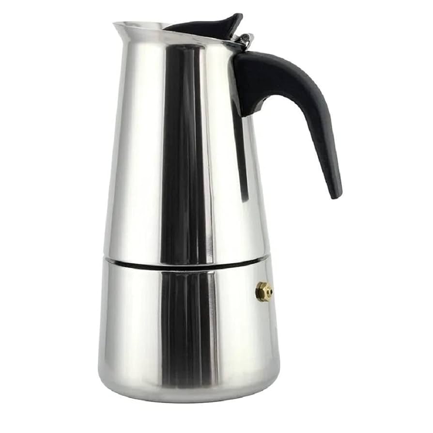 Cafetera Italiana para 6 Tazas, Acero Inoxidable, 300 ml